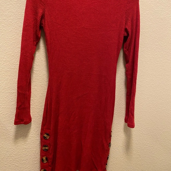 Red sweater dress - Picture 4 of 5